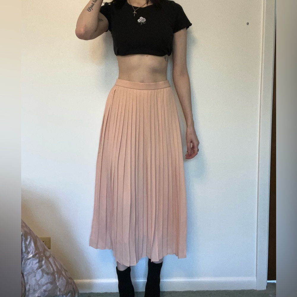 Pleated midi skirt (Wore Once)